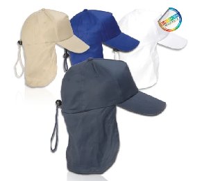 כובע ליגיונר עם הגנת עורף ממותג